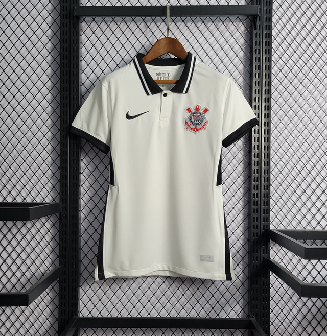 Camisa Corinthians I 20/21 Torcedor Feminino - Branca