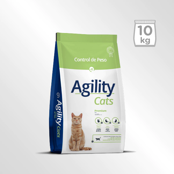 Agility gato control de peso 10kg - Hipermascotas