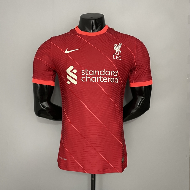 Camisa Liverpool Home 21/22- Jogador Nike Masculina - Vermelha