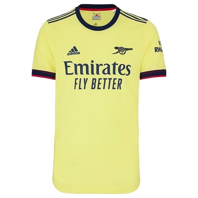 Camisa Arsenal Away 21/22 Torcedor Adidas Masculina - Amarelo