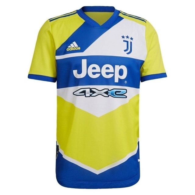 Camisa Juventus Third 21/22 Jogador Adidas Masculina - Amarela, Azul e  Branco