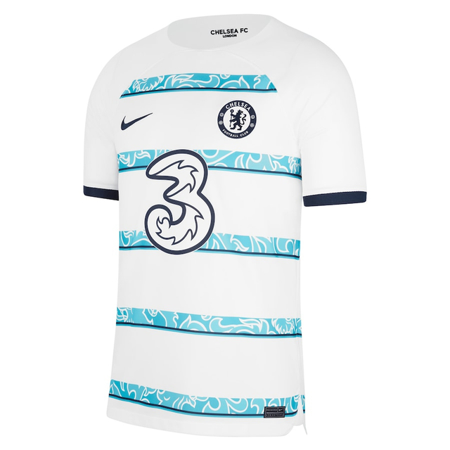 Camisa Chelsea Away 22/23 -Torcedor Nike - Branca/Azul