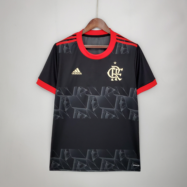 Camisa Flamengo III 21/22 Torcedor Adidas Masculina - Preta