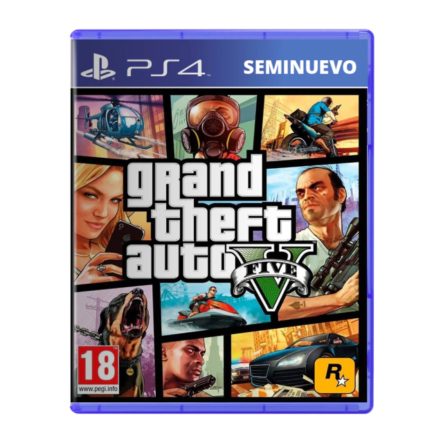 GTA V - PS4 SEMINUEVO - Game center - Shop Online