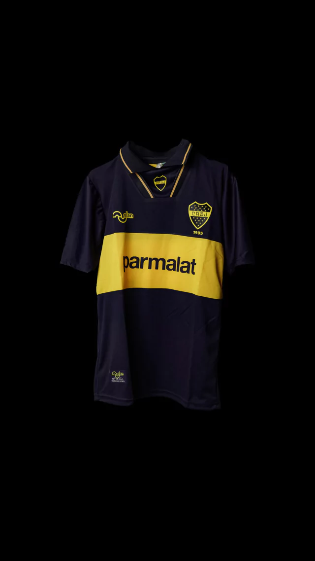 Camiseta Retro Boca Parmalat Titular 1995 - FUT champ