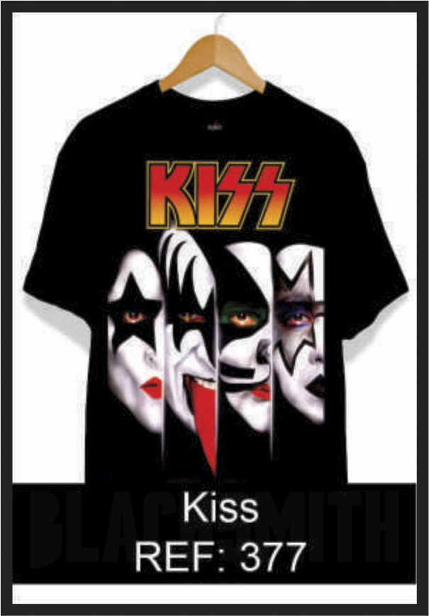 Camiseta Kiss (REF-377)