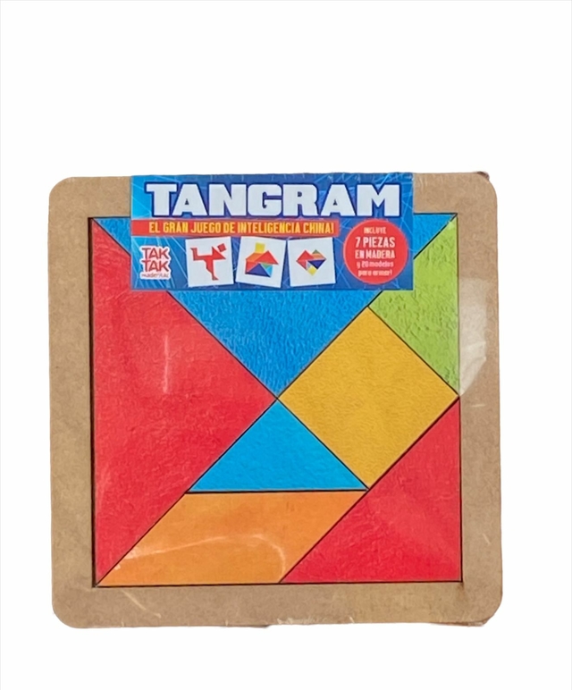 Rompecabezas De Madera Didáctico Tangram 7 Piezas Geometria