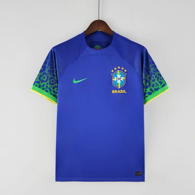 Camisa Brasil Azul 2022 Copa Nike Masculina