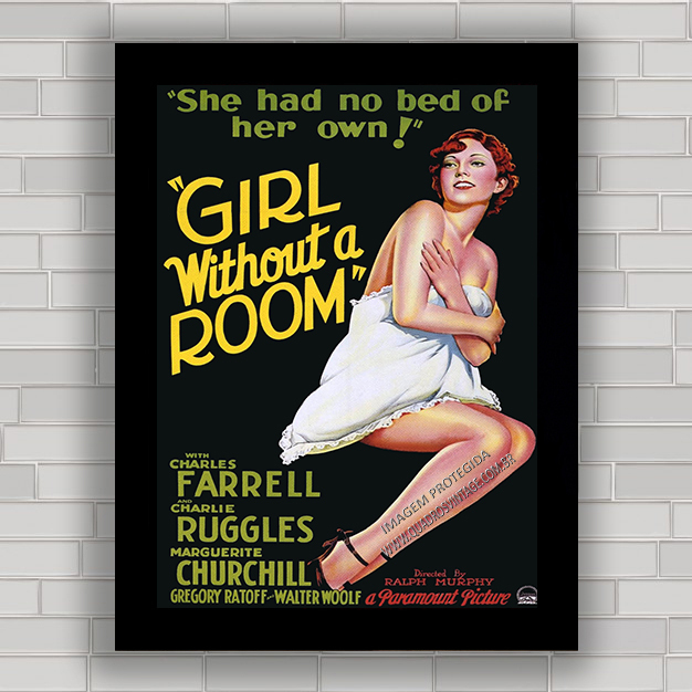 Quadro De Cinema Filme Girl Without A Room