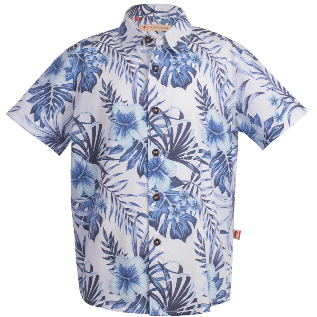 Camisa hawaiana niño manga corta Mod. Blue Hawaian