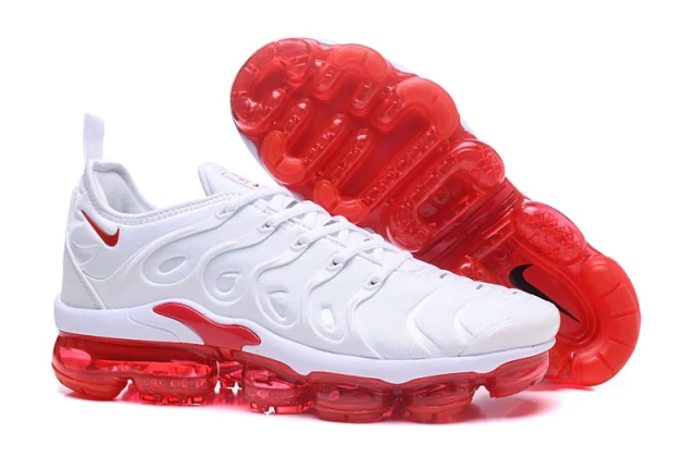Tênis Nike Air Vapormax Tn Plus Branco e Vermelho