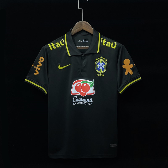 ESGOTADA)Camisa Polo - Seleção Brasileira - Nike - Preta - Masculina