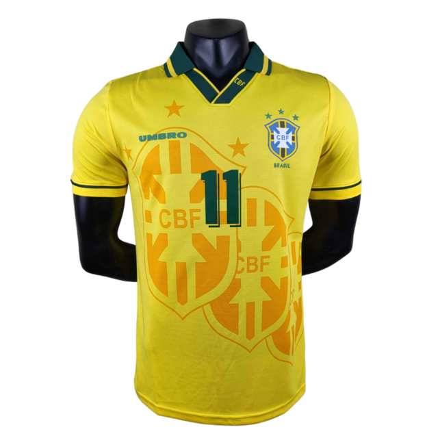 Camisa Seleção Brasil Retro 1994 Romário 11 A Partir de R$ 219,90