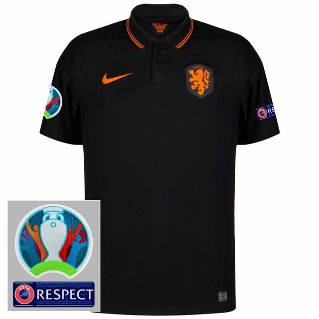 Camisa Seleção Holanda Away Patch Euro Torcedor Nike Masculina 20/21
