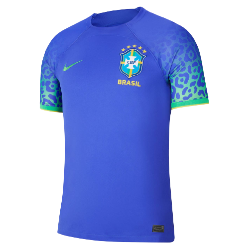 Camisa Seleção Brasil 2 Away 22/23 Azul Nike Jogador Por R$ 189,90