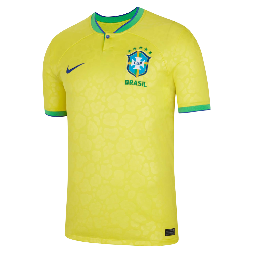 Camisa Seleção Brasil 1 Home 22/23 Jogador Nike Amarelo Masculina