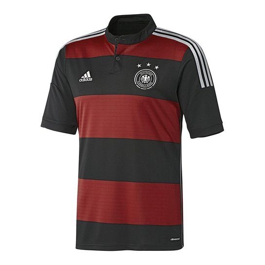 Camisa Seleção Alemanha Away 2014 Torcedor Adidas Masculina - Preto +  Vermelho