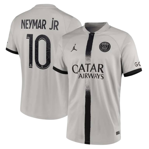 Camisa Paris Saint-Germain Away Cinza Neymar Jr 10 Por Apneas R$ 179,9