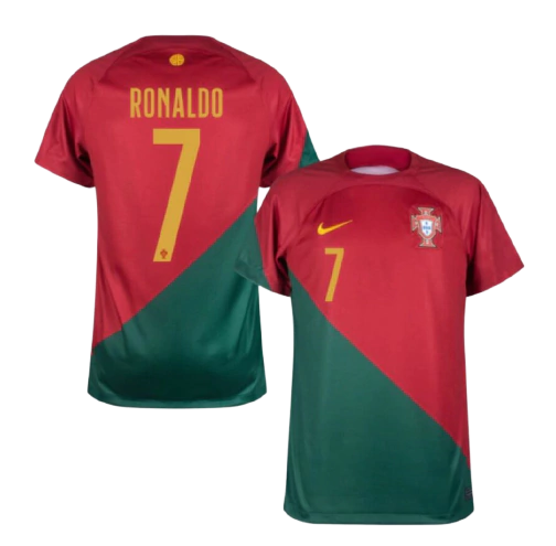 Camisa Seleção Portugal I Home 22/23 Ronaldo 7 Torcedor Nike Masculina -  Vermelho