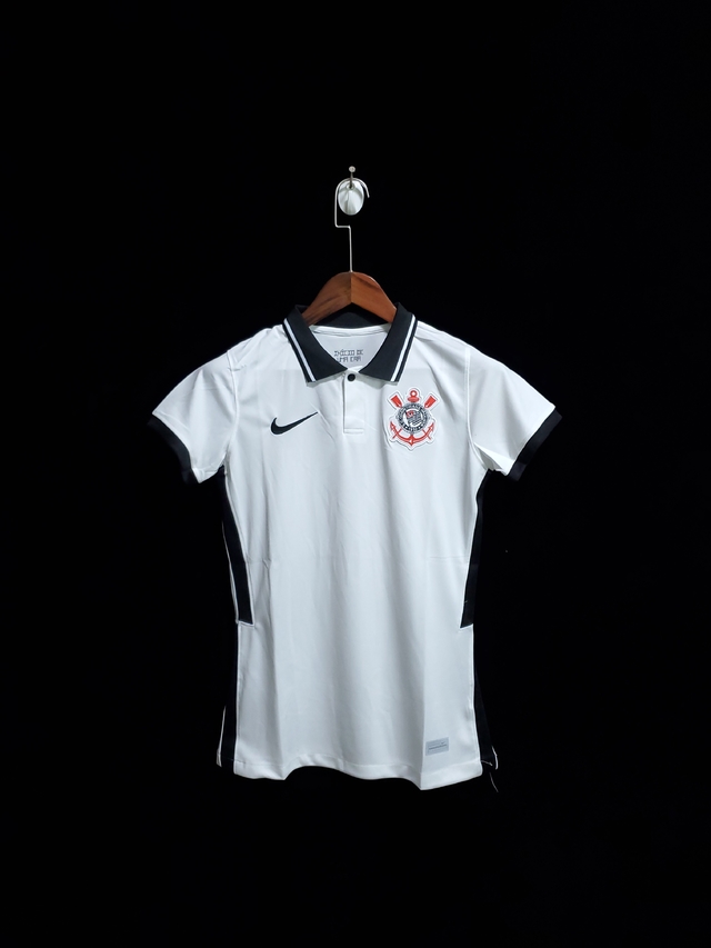Camisa Corinthians Home 20/21 Torcedor Nike Feminina - Branca