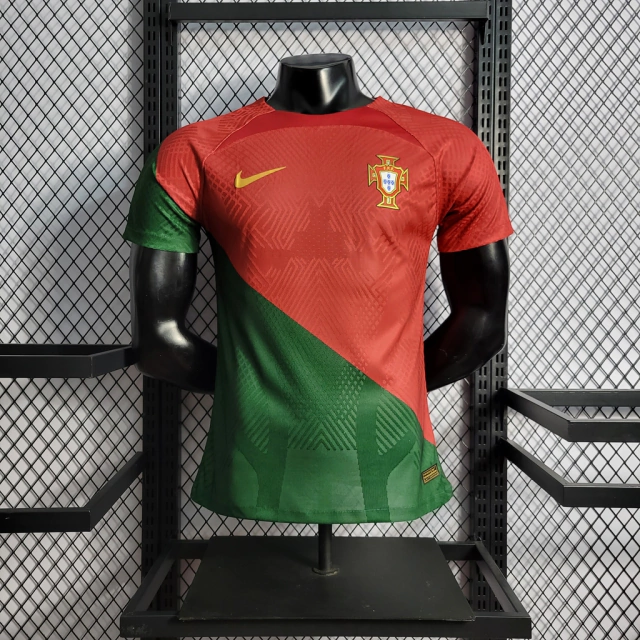 Camisa Portugal Home 22/23 Jogador Nike Masculina - Vermelho e Verde