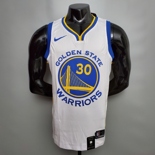 Camisa Golden State Warrios Curry 30 Nike Masculino - Branca