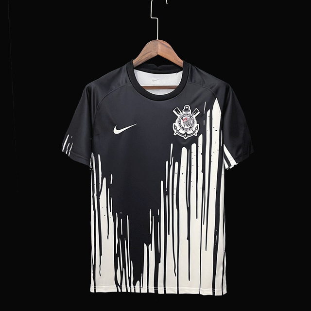 Camisa Corinthians Pré Jogo 22/23 Torcedor Nike Masculina - Preta