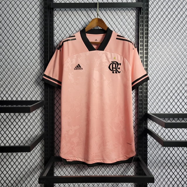 Camisa Flamengo Outubro Rosa 20/21 - Torcedor Adidas Masculina - Rosa