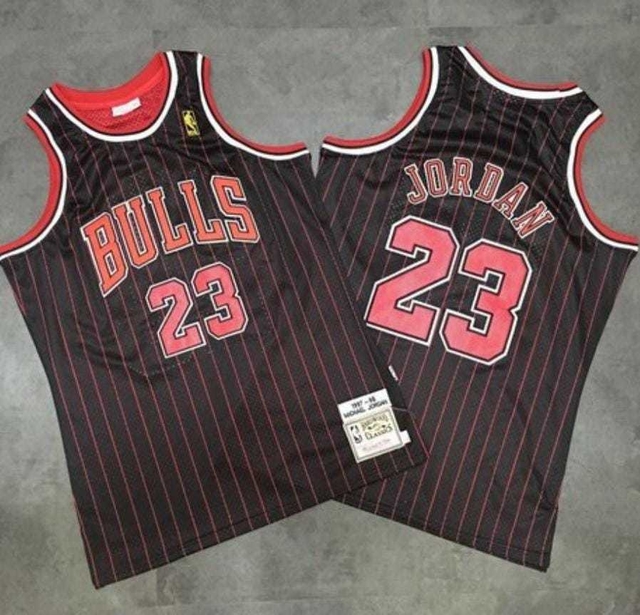 Camisa Chicago Bulls Retrô 97/98 Jordan Nike Masculina - Preta com Li