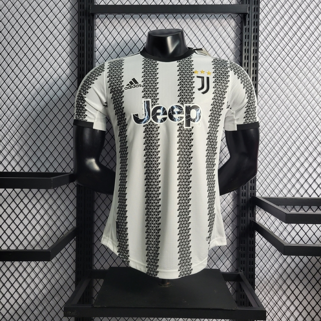 Camisa Juventus Home 22/23 Jogador Adidas Masculino - Branca e Preta