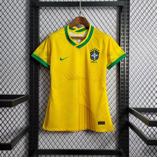 Camisa Brasil Edição Especial 22/23 Torcedor Nike Feminina - Amarela