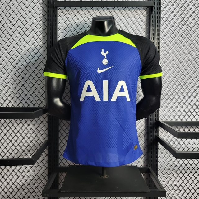 Camisa Tottenham Away 22/23 Jogador Nike Masculina - Azul e Verde