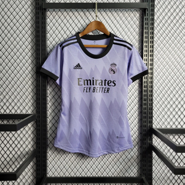 Camisa Real Madrid Away 22/23 Torcedor Adidas Feminino - Roxo