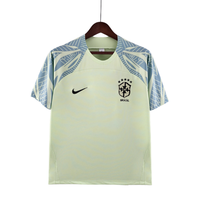 Camisa Seleção Brasil Treino 2022 Torcedor Masculina - Verde Claro