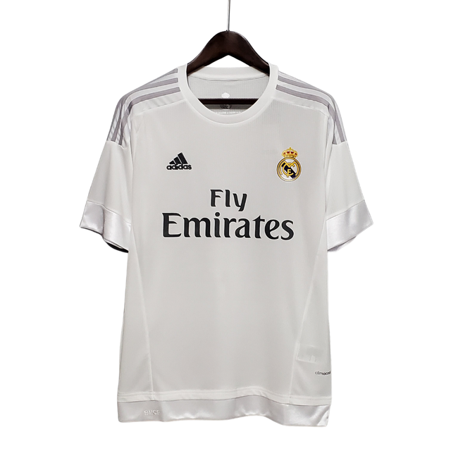 Camisa Real Madrid Retrô 2015/16 Torcedor Masculina - Branca