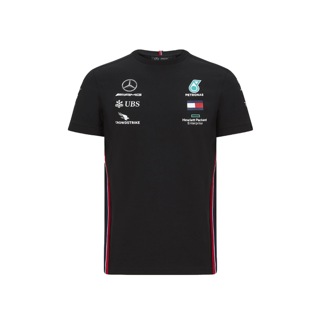 Remera Mercedes Negra AMG Petronas F1 Tommy Hilfiger 2020