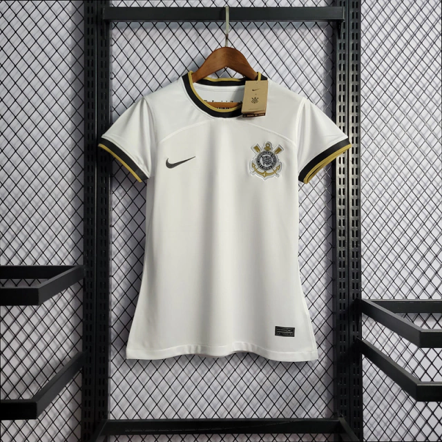 Camisa Corinthians I 22/23 Nike Feminina - Branca