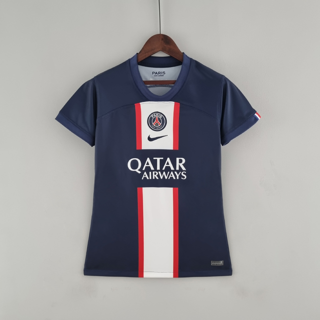 Camisa PSG Paris Saint Germain I Home 2022 2023 Feminina Fan Azul