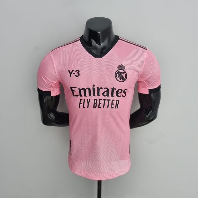 Camisa Real Madrid Goleiro Y-3 22/23 Jogador Masculina - Rosa