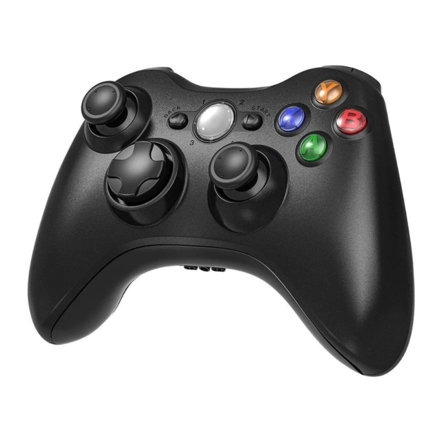 Control Xbox 360 Inalambrico Pc Mando Nuevo En Caja Wireless Negro
