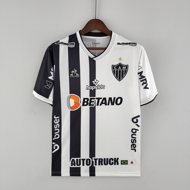 Camiseta Atlético Mineiro Edição Especial 22/23 Le Coq Masculino -  Branco+Preto