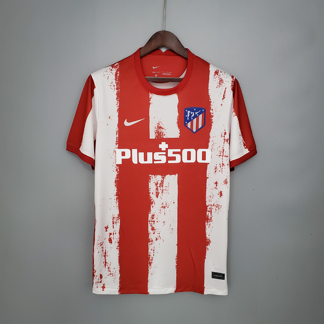 Camiseta Atlético Madrid 21/22 Nike Masculina - Vermelho+Branco