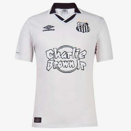 Camisa Santos Charlie Brown Jr. 2022 - Masculino Torcedor - Preto e Branco