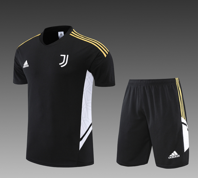 Camisa e Short - Juventus - Preto - Treino - 22/23