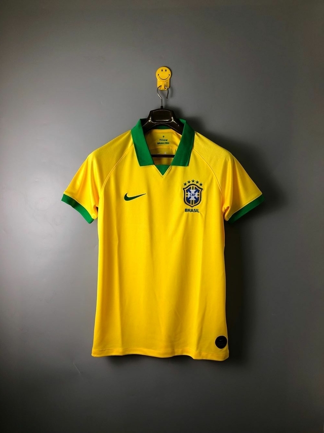 Camisa Brasil Home 19-20 Torcedor Nike Masculina - Amarela