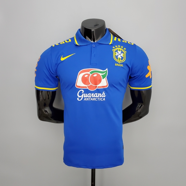 Camisa POLO Seleção Brasileira Nike Masculina - Azul