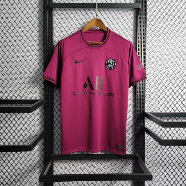 Camisa PSG Conceito Rosa 2022 Torcedor Nike Masculina - Rosa