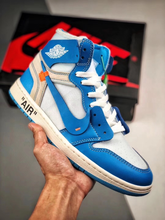 jordan 1 azul off white