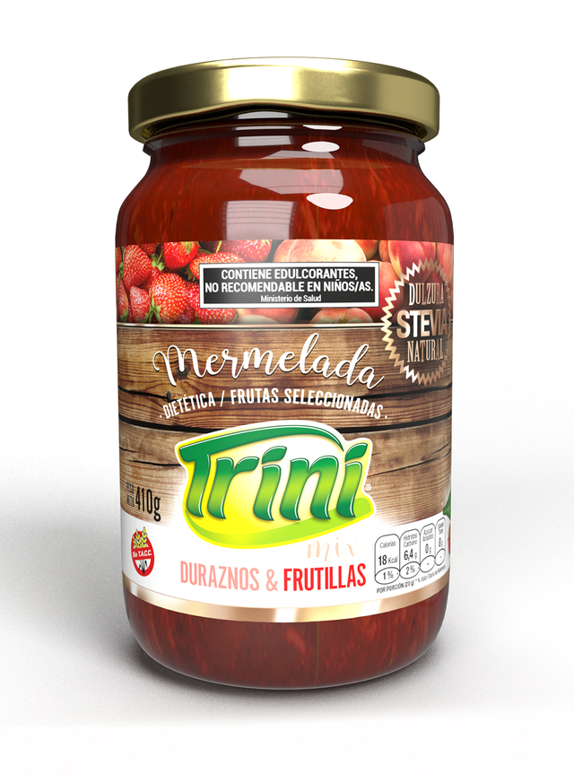 Mermelada De Frutilla Y Durazno Con Stevia