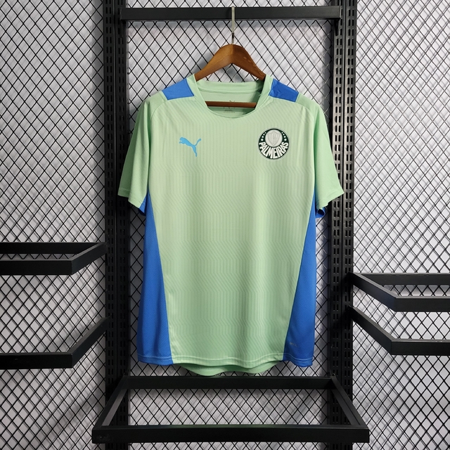 Camisa de Treino Palmeiras verde + azul 22 - Masculina - Torcedor - Pumas